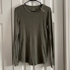Aerie Green Long Sleeve Tank Top NWT